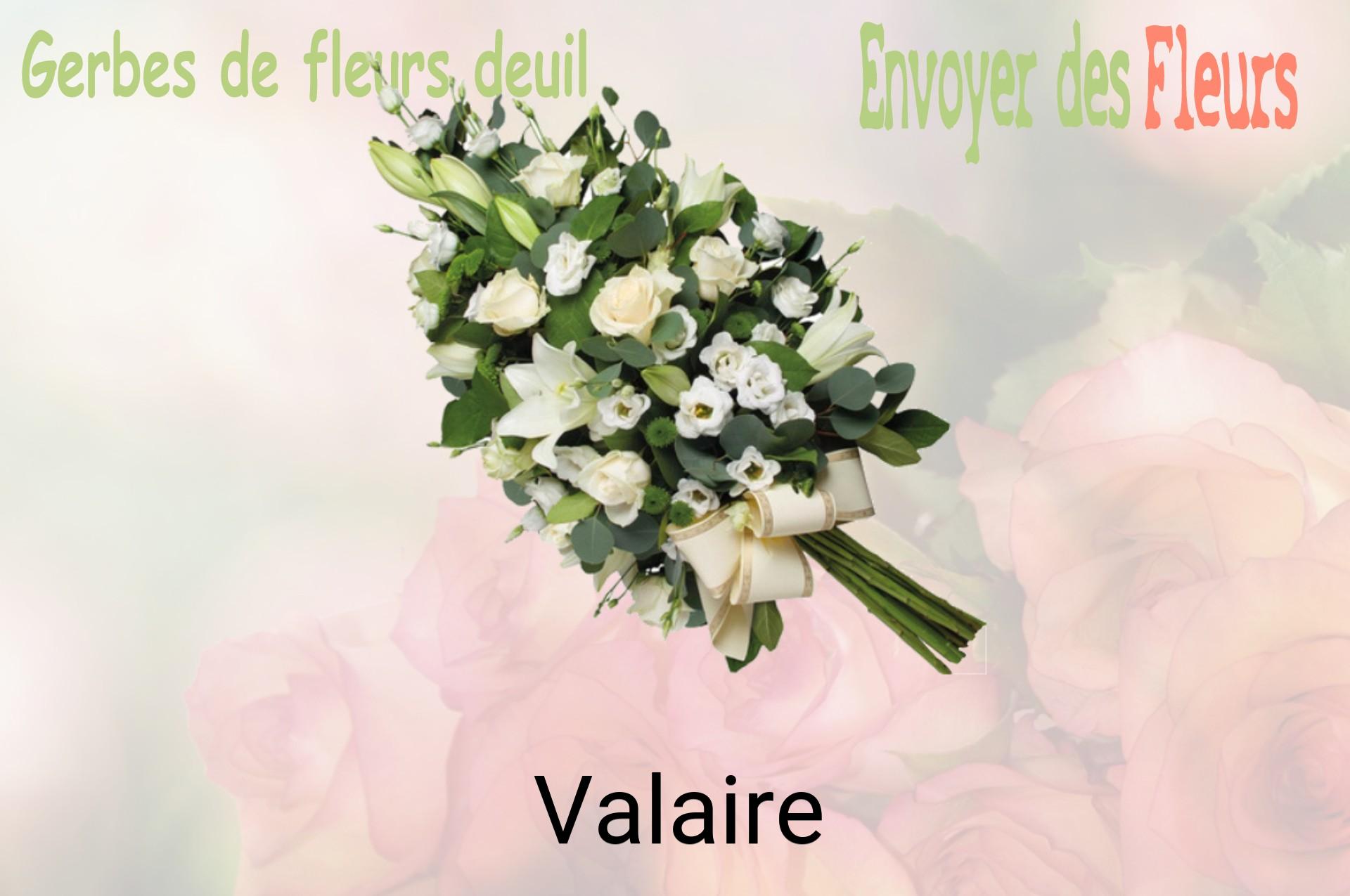 Gerbe de fleurs de deuil livrée à Valaire